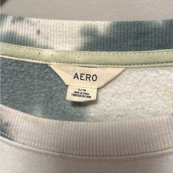 Aero Cropped Tie-dyed crewneck sweatshirt - Picture 2 of 3